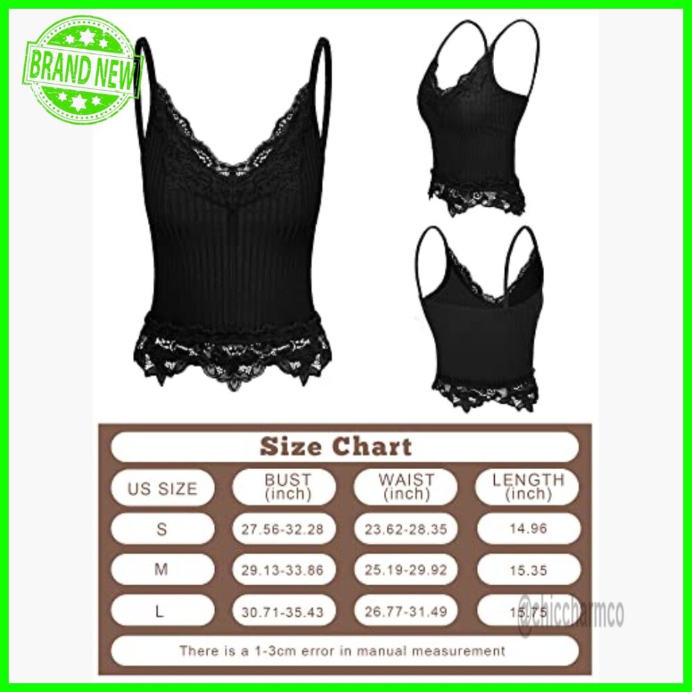 3-Pack Lace Patchwork Crop Tops, Backless Halter … - image 4